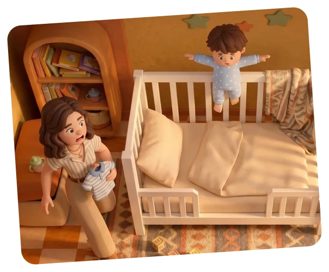 Jumping on bed worry