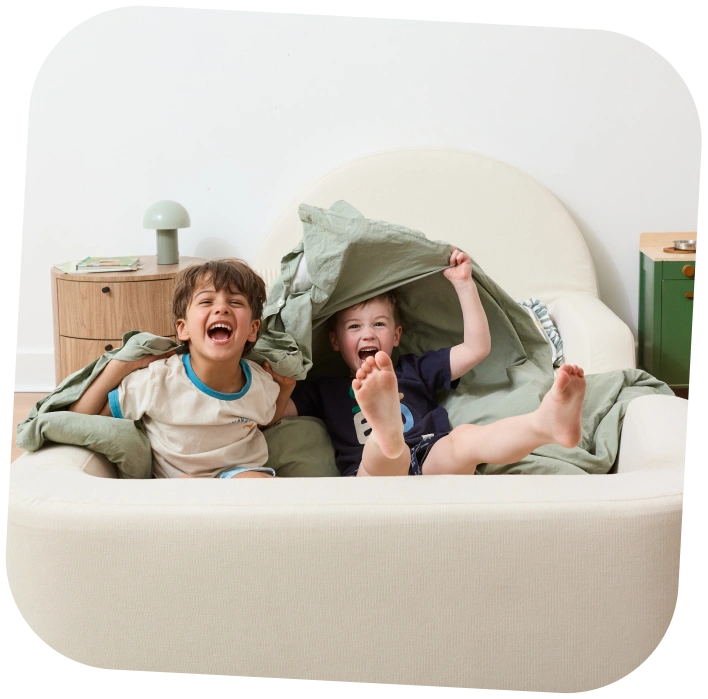 Children playing at home