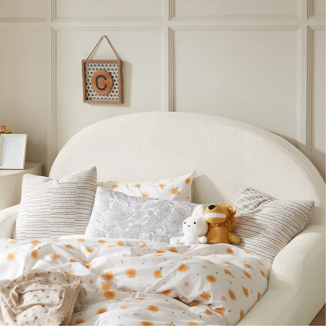 Styled interior shot featuring Little Lifely Marshmallow bed
