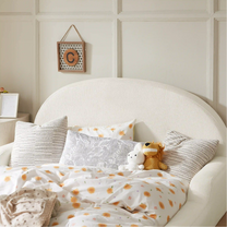 Styled interior shot featuring Little Lifely Marshmallow bed