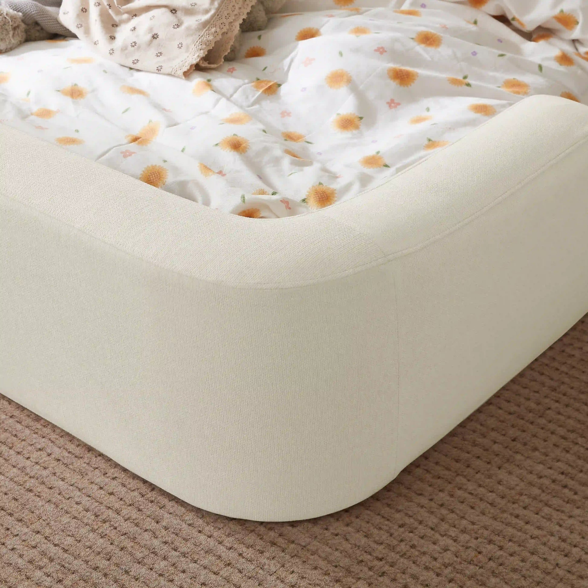 Lifestyle bedroom image with Little Lifely Marshmallow bed