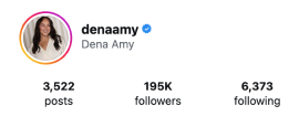 Dena Amy influencer profile