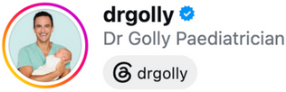 Dr Golly Instagram profile