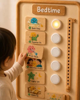 Little Ritual Gallery - Child Using Bedtime Board